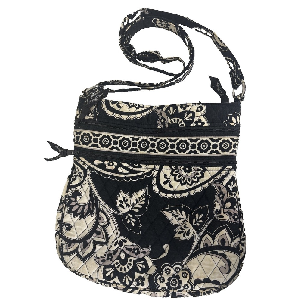 Vera Bradley Midnight Paisley Hipster‎ Crossbody Shoulder Bag Purse Adjustable